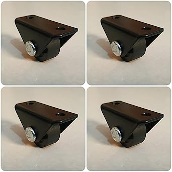 Caster Wheel 4 x Small MINI Fix Wheel 21mm diameter Castor / 40kg Load Capacity (Black) Pack of 4