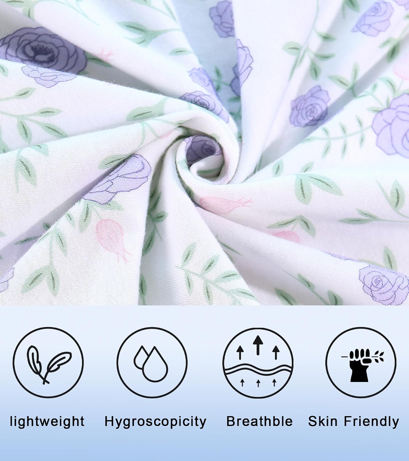 IZZY + TOBY Women Cotton Long Nightgowns Sleeveless Nightshirts U Neck Full Length Sleep Shirts