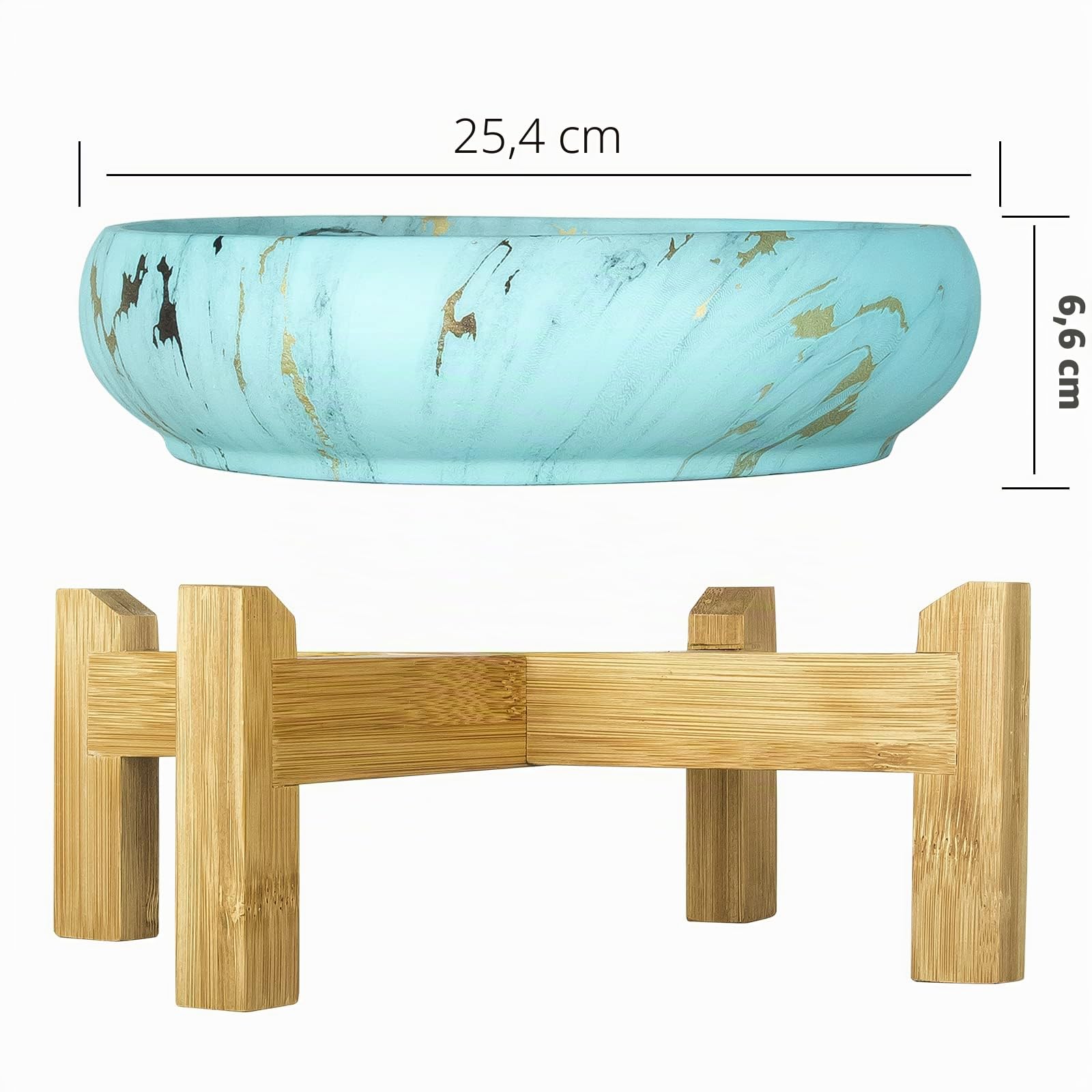 ARTKETTY Pot de Fleurs, Grand Pot de Plantes Succulentes avec Support Pot Bonsaï en Marbre Pots en Céramique pour Plantes D'intérieur Cactus Fleurs
