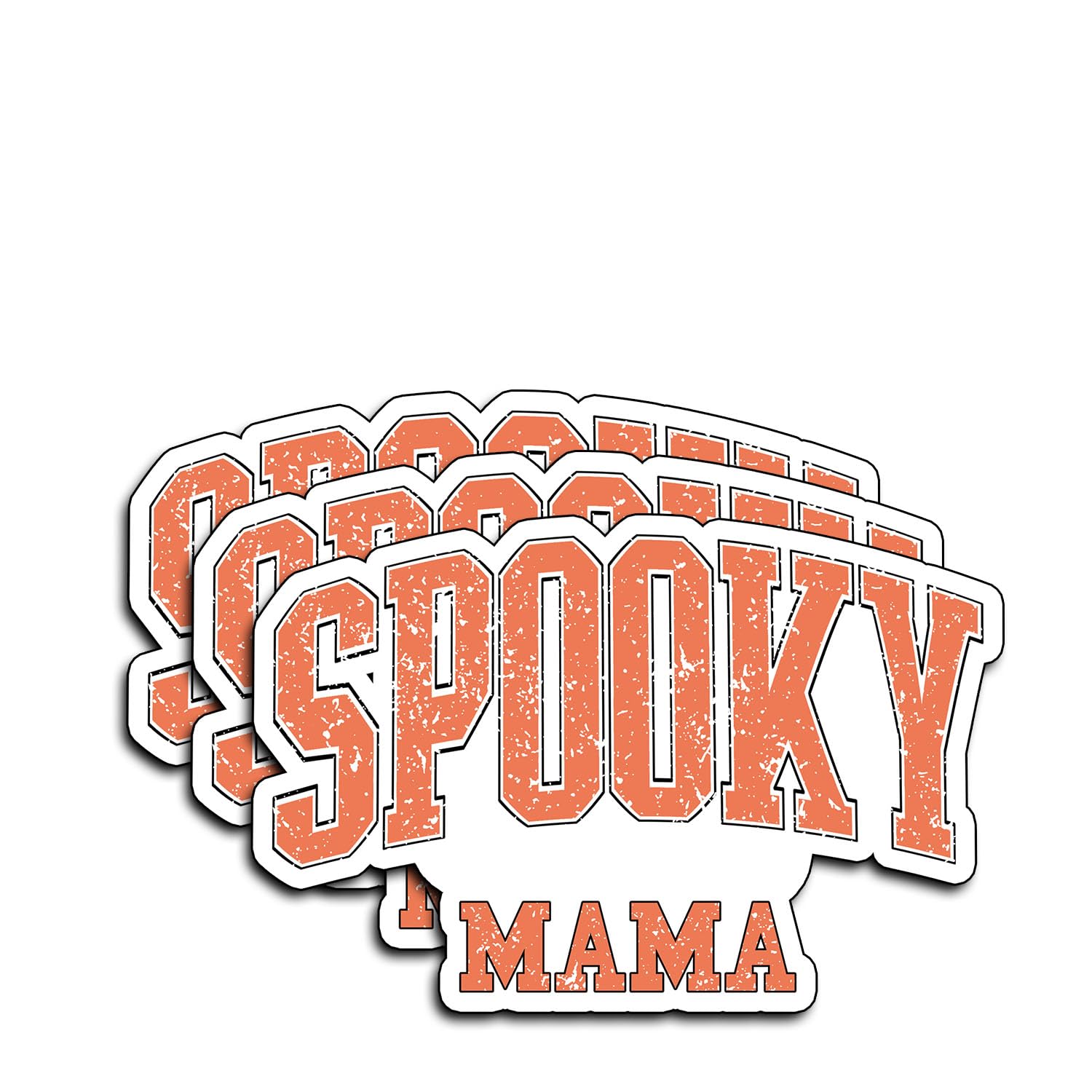 Photo 1 of (3Pcs) Spooky Mama Stickers Grandma Halloween Spooky Pumpkin Scary Holiday Party October Mimi Nana Gigi Gifts Waterproof Vinyl Decals for Kindle Water Bottle Bumper Hard Hat Phone Laptop - 3x2