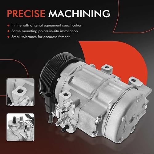 Miniatura 5 de A-Premium Compresor de aire acondicionado con embrague compatible con Ford F-250 Super Duty 2011-2016, F-350 Super Duty, F-450 Super Duty, F-550