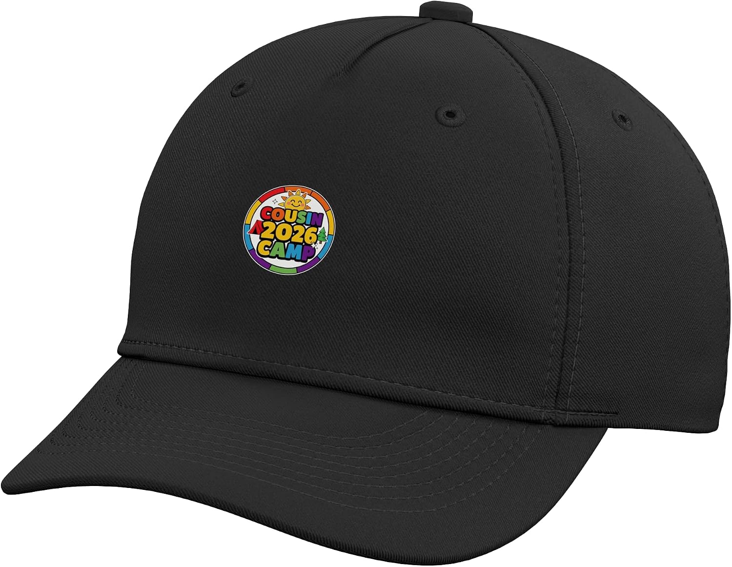 Cousin 2026 Camp Rainbow Family Summer Camping Trip Adjustable Baseball Hat