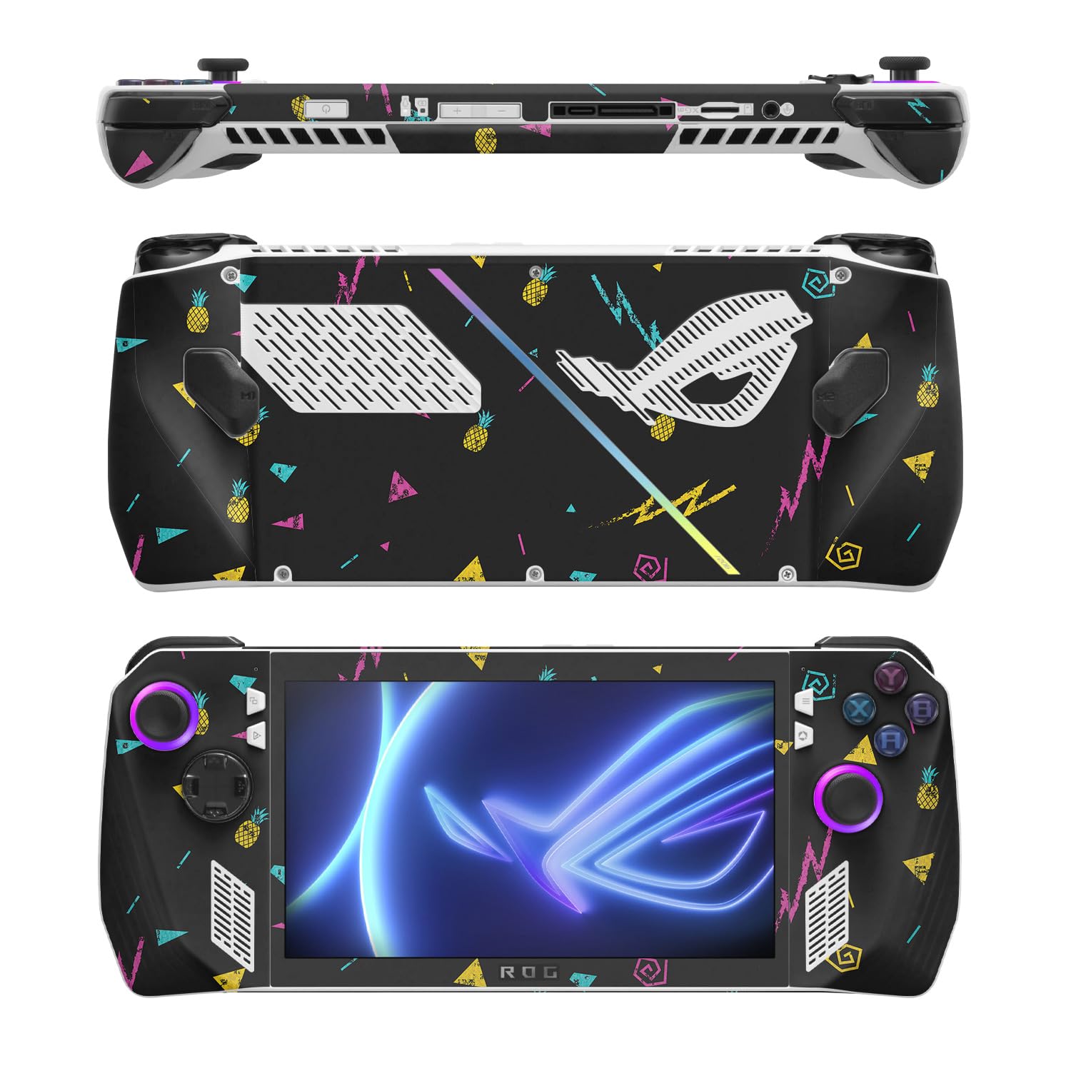 MightySkins Skin Compatible with Asus ROG Ally - Magic Pineapple | Protective, Durable, and Unique Vinyl Decal wrap Cover | Easy to Apply, Remove, and Change Styles