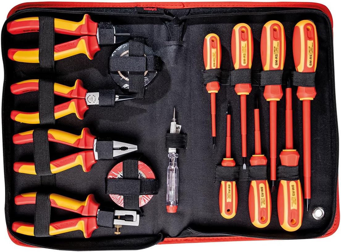 Mannesmann M11214 Elektro-Werkzeugsatz, Schlitz, 14-teilig