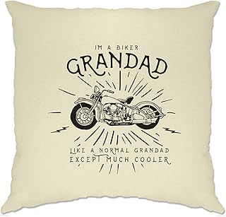 Tim and Ted Moto Housse de Coussin Je suis Un Motard Grandad Natural One Size