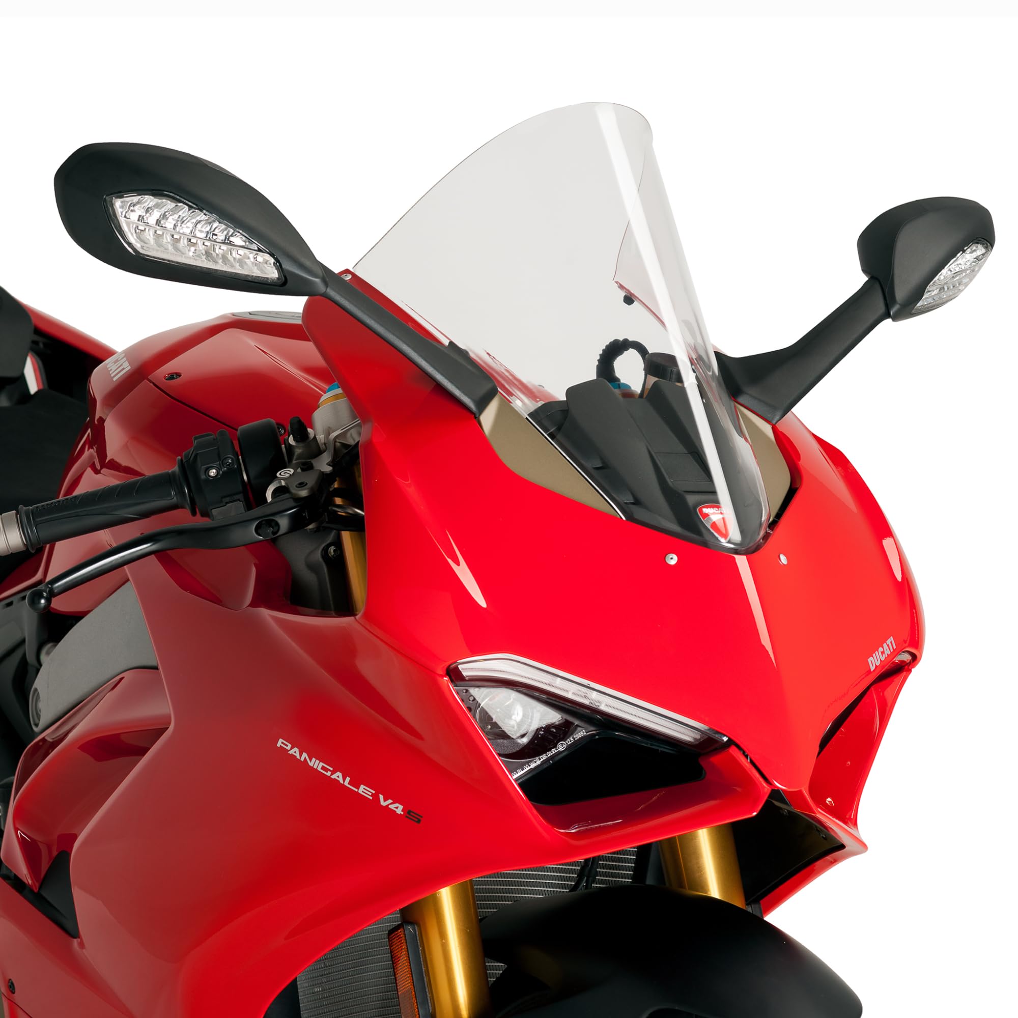 Cupolino Parabrezza Plexiglass JD9 Racer TRASPARENTE COMPATIBILE CON DUCATI PANIGALE V4, V4S, V4R 2020-2024