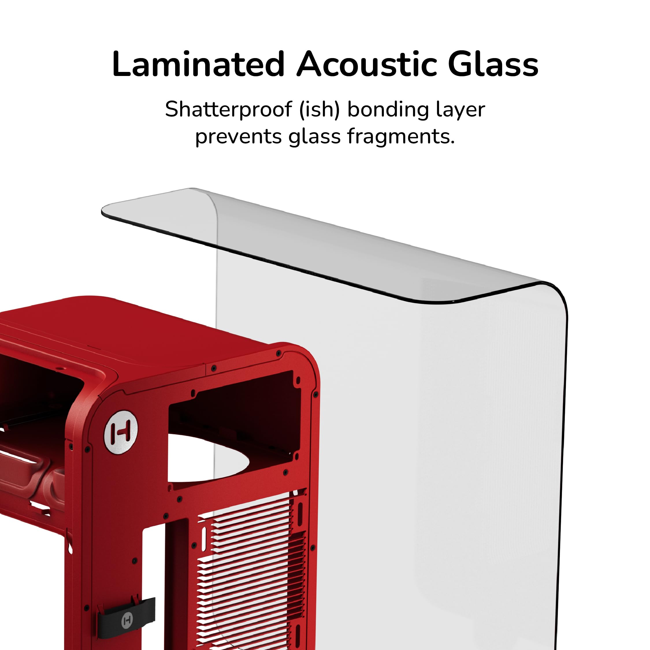 Vỏ Case Hyte X50 Wild Cherry (E-ATX, No Fan, Max 10 Fan, Rad 360, USB-C