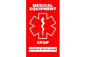CPAP Medical Alert Luggage Tags (2-Pack) - Handle with Care