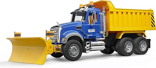 Miniatura 5 de Bruder MACK camión volquete de granito con pala quitanieves