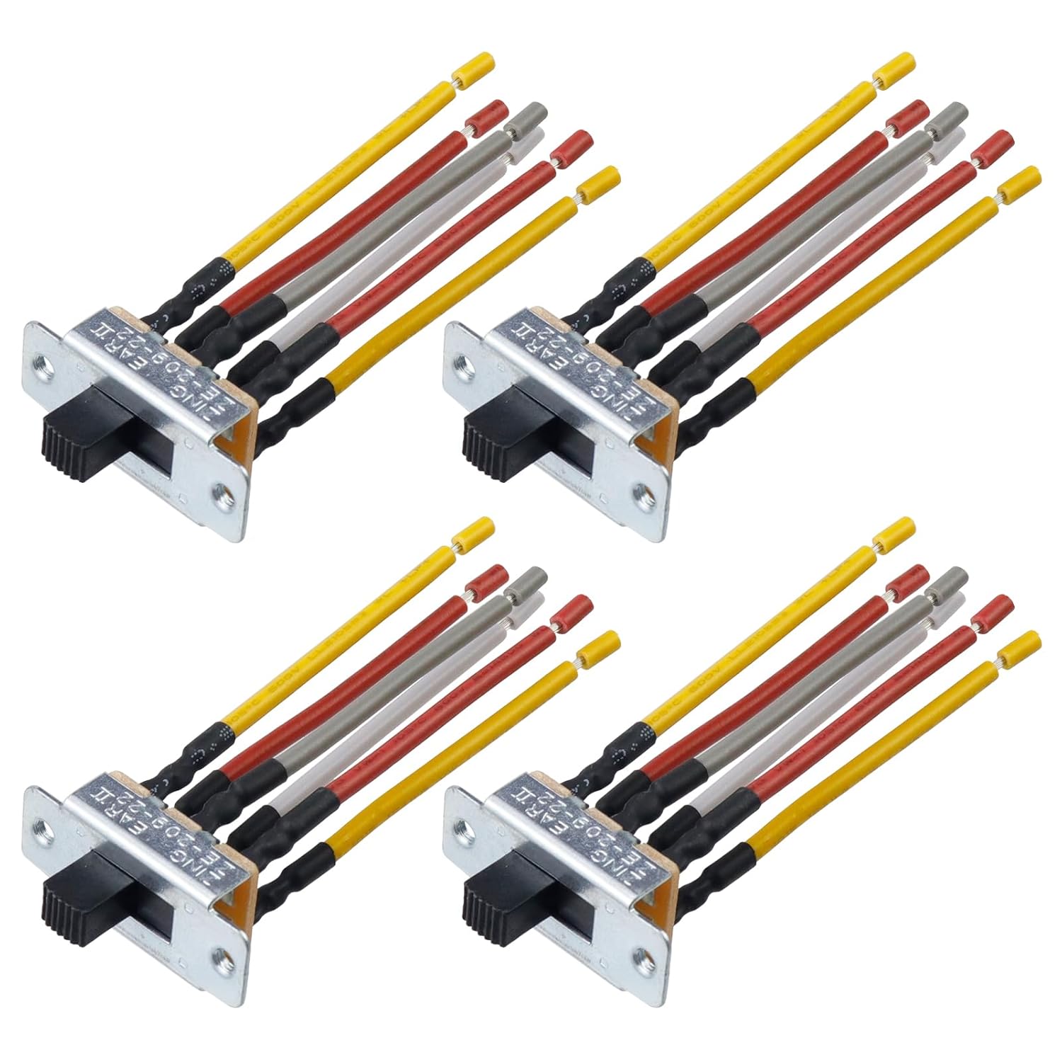 Antrader Ceiling Fan Toggle Switch, 4Pcs Ceiling Fan Mount Directional 6 Pin Slide Reverse Switch ZE-209-22 Reverse Rotation Micro Fan Control Switch, 3A 250VAC/6A 125VAC