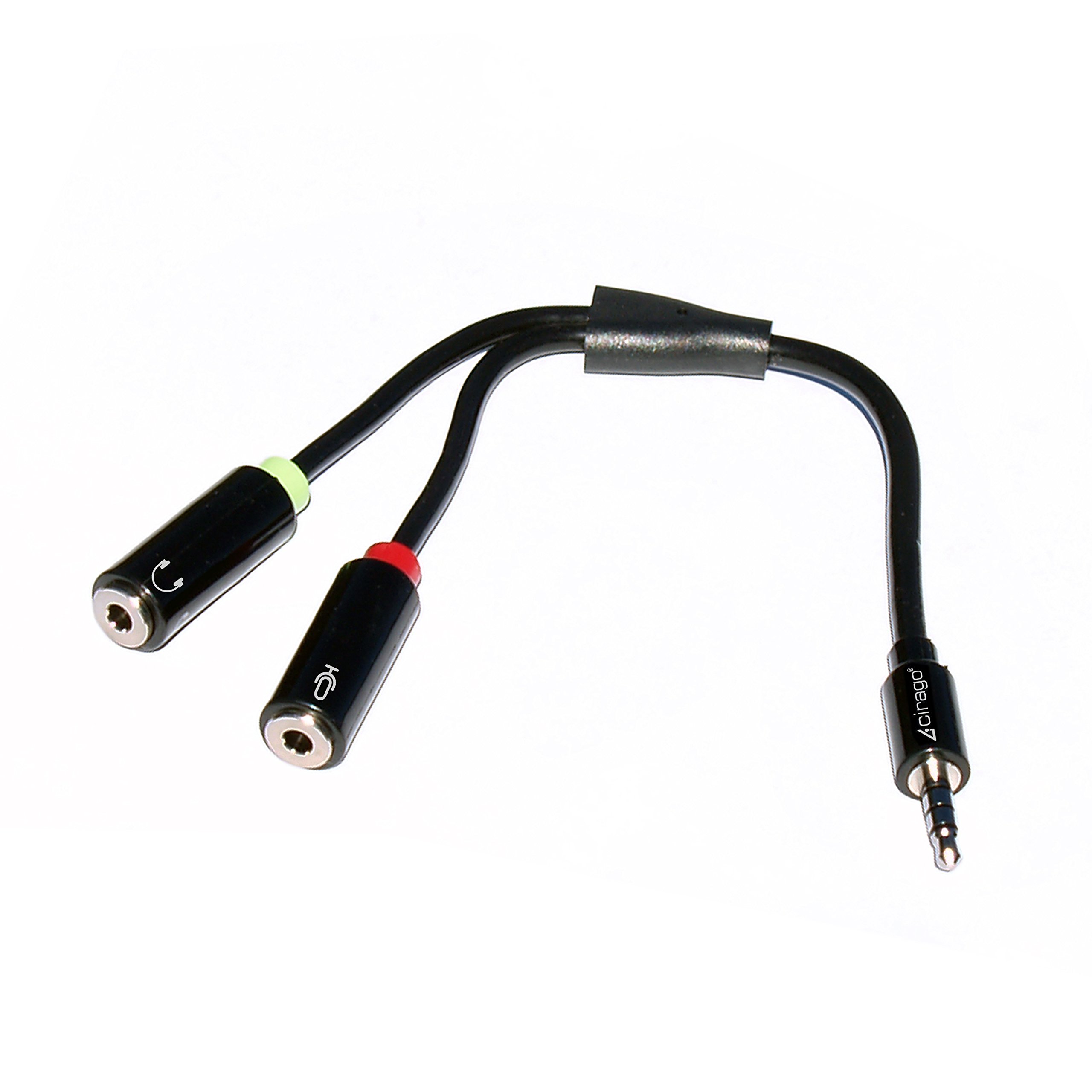 CIRAGOAXC2EARMIC Headset Splitter Adapter