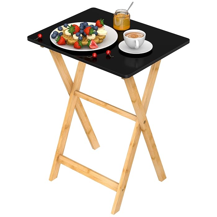 Buy Tv Tray Folding Table for EatingTv Table Trays,Snack Table,Bamboo