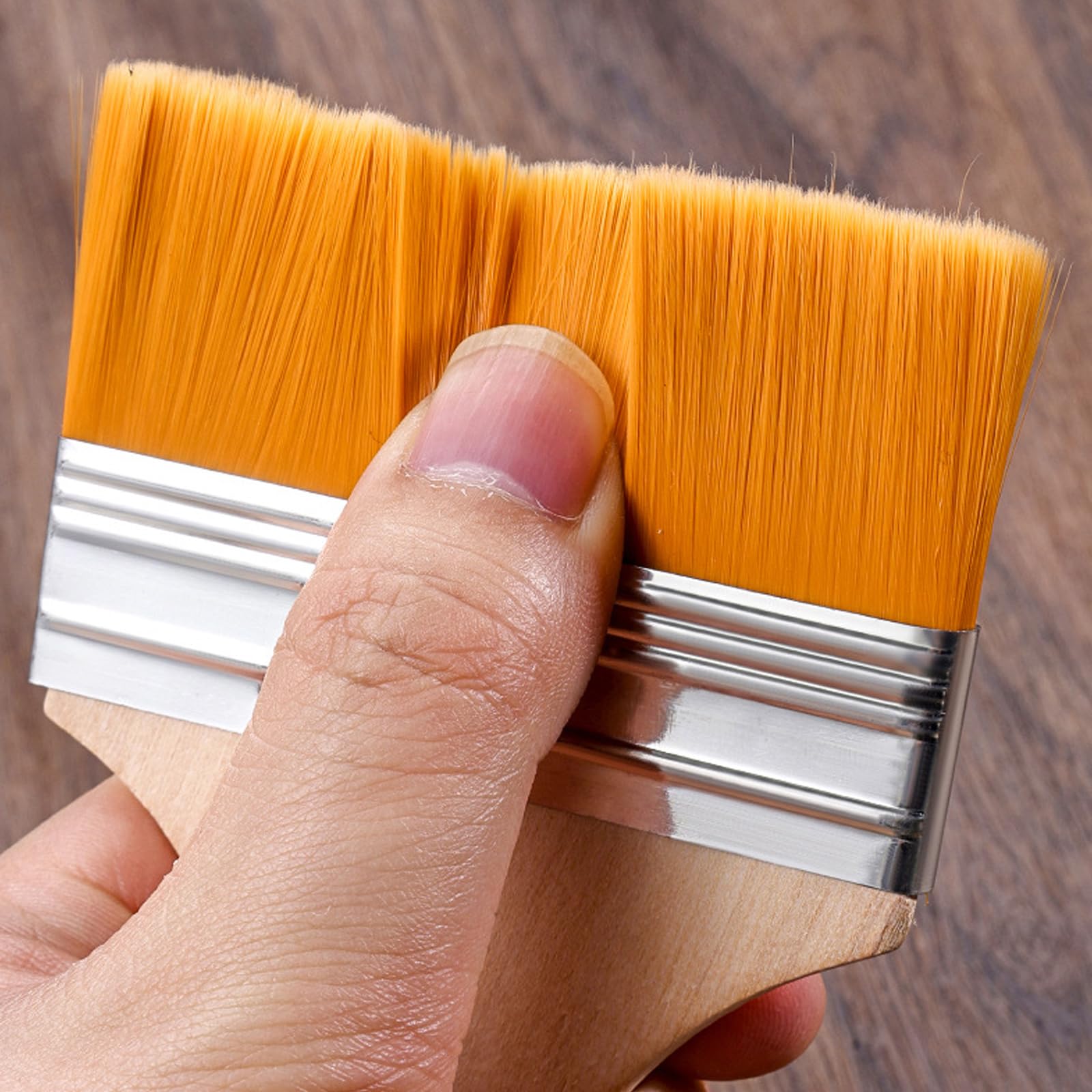 10 pennelli con setole morbide e manico in legno, include 1 paio di guanti per armadi da parete e bordi, strumenti per la pulizia della casa