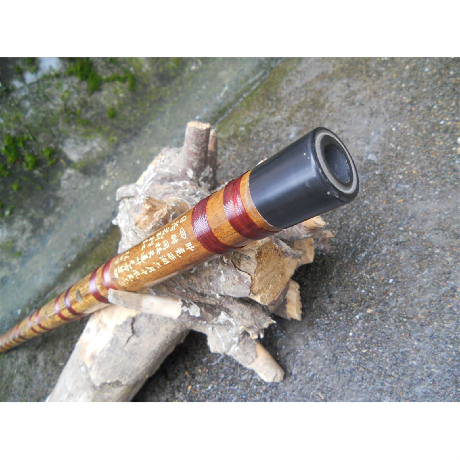 Flauta de bambú con tapones de cobre que no rayan, hecha a mano, sección horizontal de flauta en C