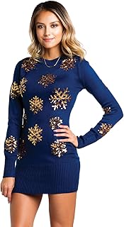 sequin snowflake sweater
