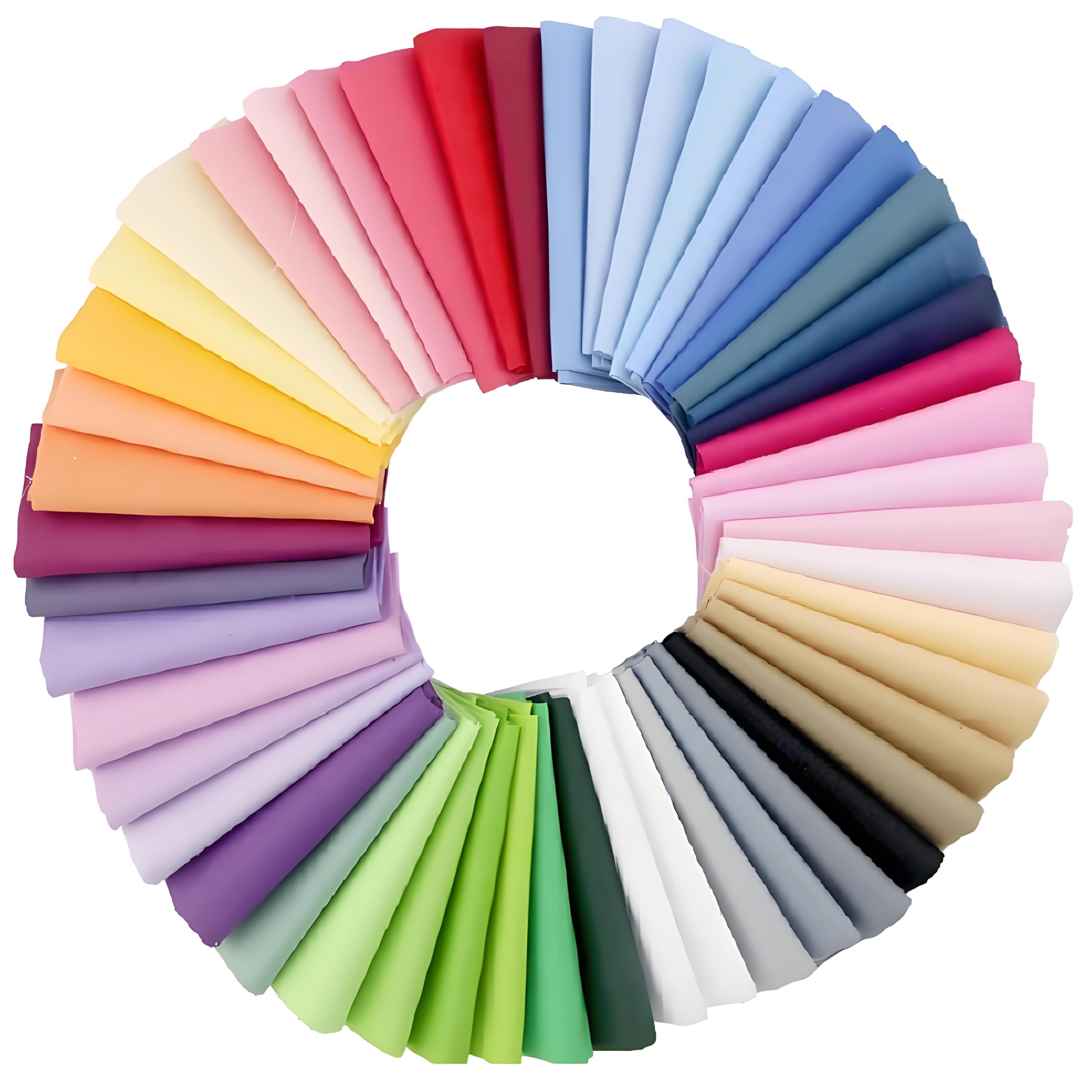 Cuixia Multicolor 50 Pcs 10X10cm Fabric Bundles For Sewing, Squares Precut Cotton Fabrics Patches, Patchwork Mixed Calico Fabric Material For Sewing, Quilting, Dressmaking, Embroidery, Diy Sewing Patterns