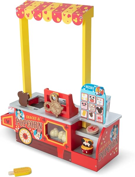 Melissa & Doug Disney Snacks & Popcorn Wooden Pretend Play Food Counter Γ’β¬β 33 Pieces - FSC-Certified Materials