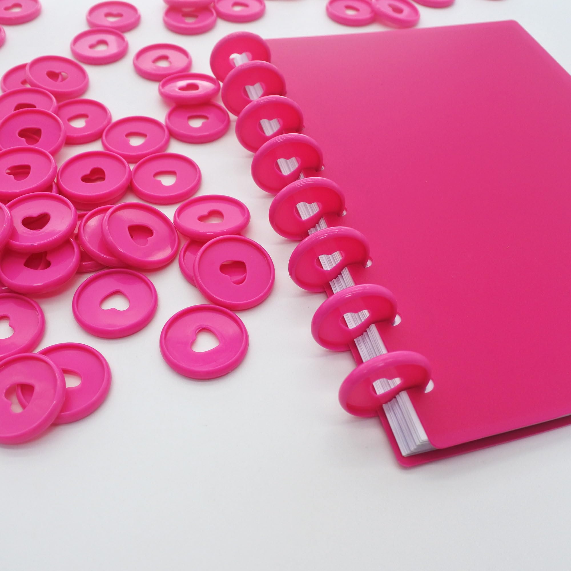 100pcs Discbound Discs - 1.1" Plastic Binder Rings For Planner Notebooks