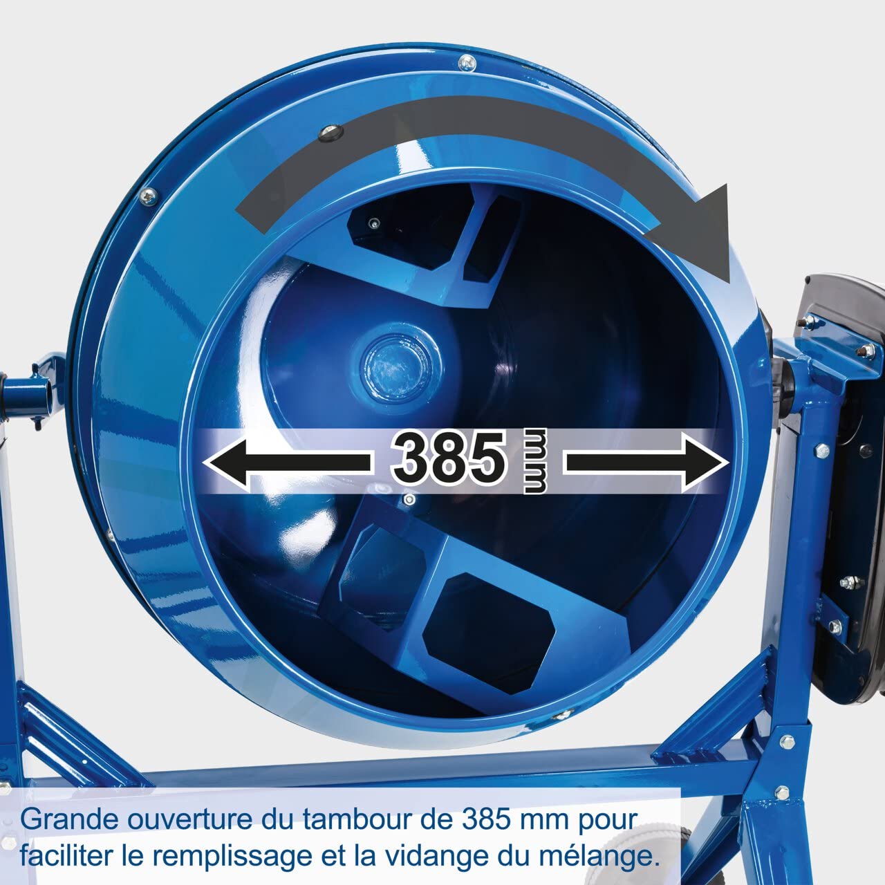 Bétonnière scheppach MIX125 | 230 V | 550 W | 125 l | 26,6 tr/min