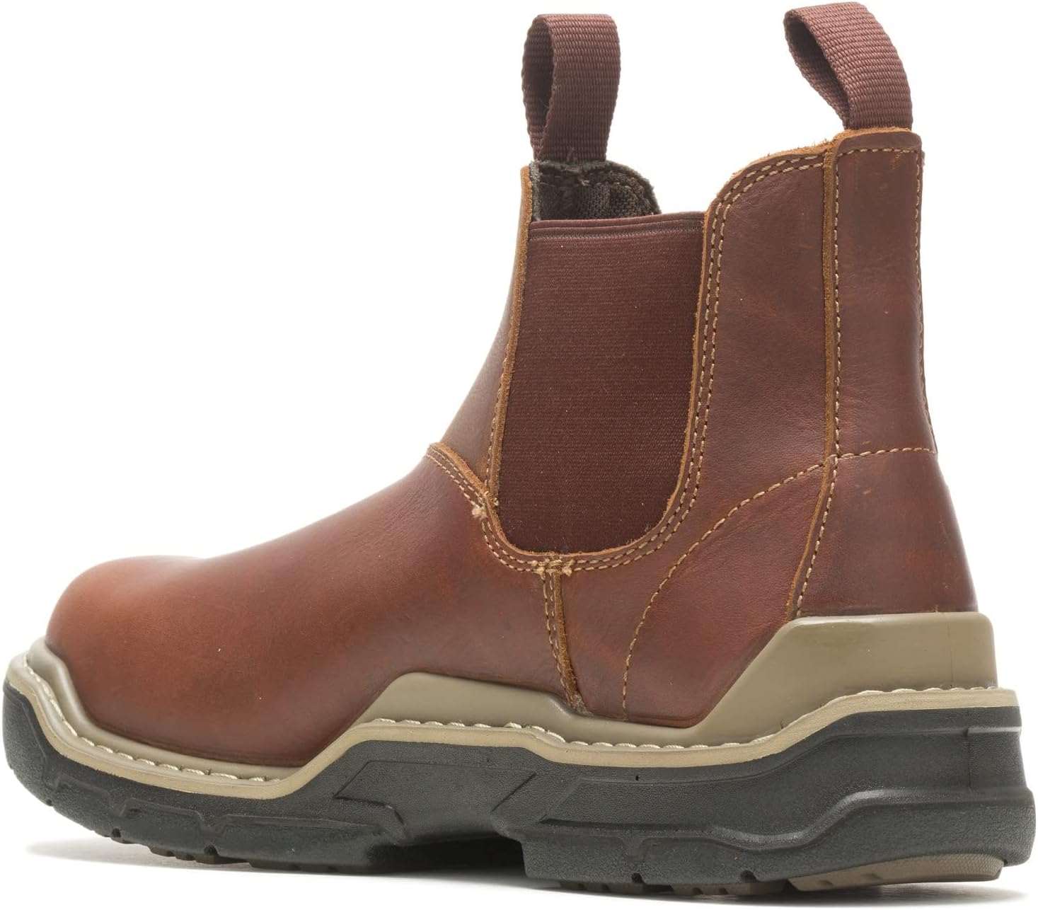 Wolverine Men's Raider DuraShock Composite Toe Construction Boot, Peanut, 8.5