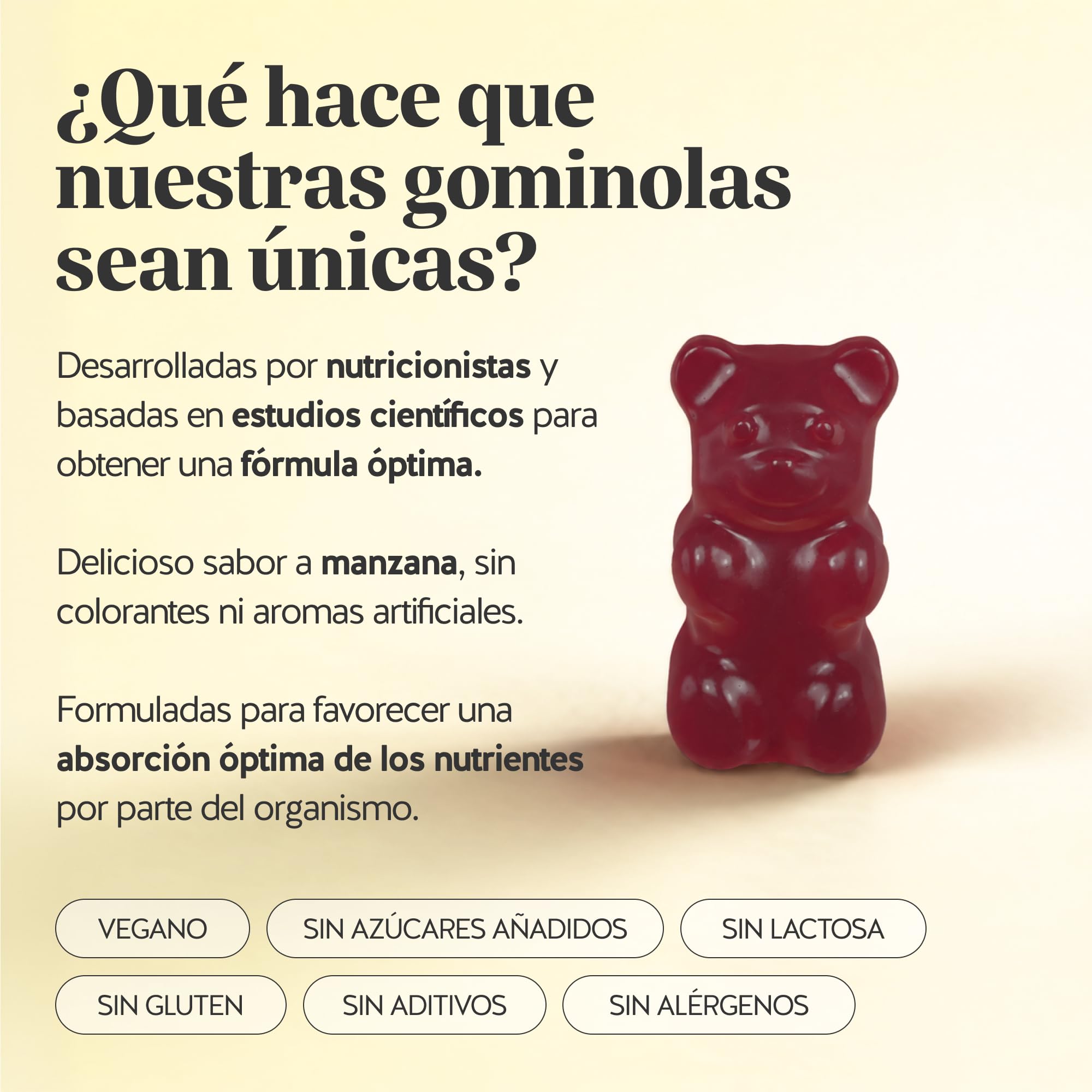 Bears with Benefits - Vinagre de Sidra de Manzana - Digestión - 90 unidades | Happy Belly Debloat - Vinagre de Sidra de Manzana, Vitamine B12, B6 - Cura de 3 meses - Sin Azúcar, Vegano