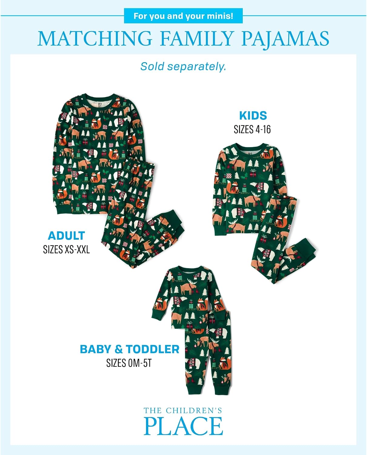 The Children's Place Family Matching Christmas Pajama Sets, Cotton image 2