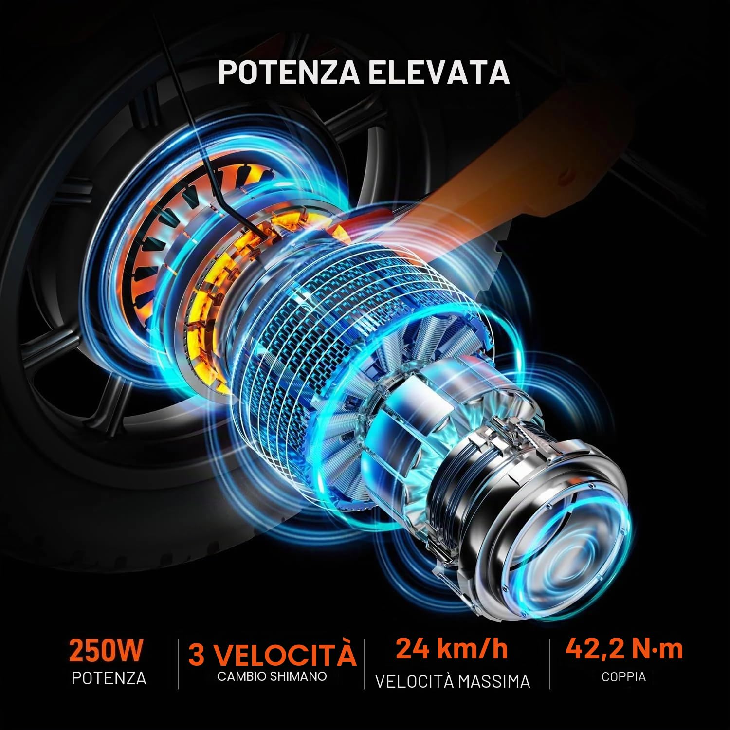 HYPERGOGO S9 Plus Moto Elettrica per Bambini, 3 Velocità (fino a 16 km/h), Autonomia 30 km, Pneumatici 14 Pollici, Controllo tramite App, Moto Elettrica Bambini 6–12 Anni (Nero)