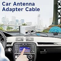 Vista 4 de Bingfu Fakra Z macho a SMA macho cable adaptador de antena de vehículo 11.8 in 12 pulgadas para coche estéreo Android unidad principal navegación