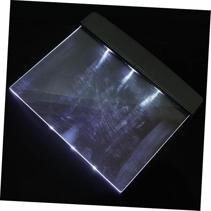 ORFOFE Nightstand Lamps for Bedroom Reading Light for Bed Led Panel Book Light Aa Battery Black