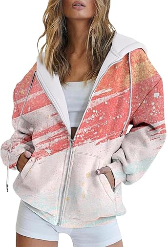 Générique Sweat-Shirt À Capuche Femme Manteaux À Capuche Veste Hoodies Sweatshirt Manches Longues Veste Sweat Femme Avec Capuche Sport Fitness Outdoor Basic Casual Style