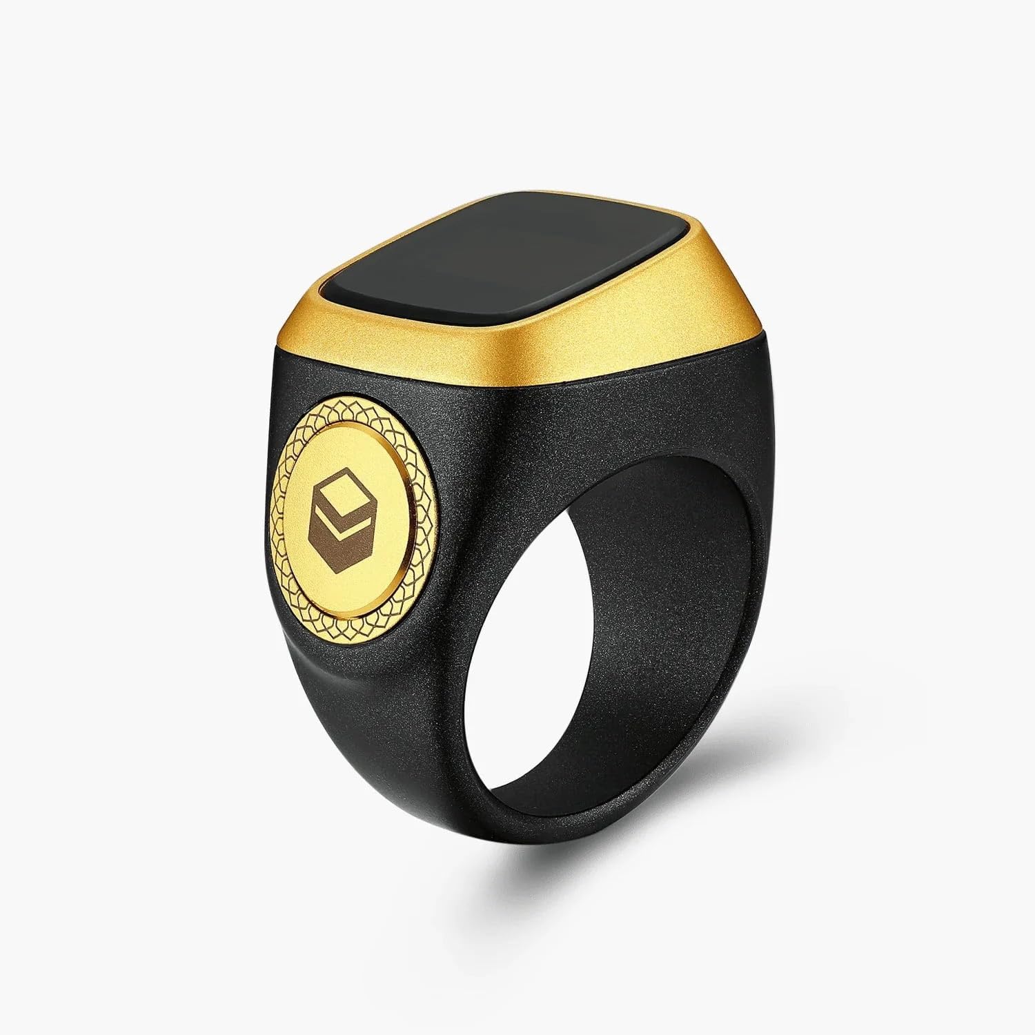 Chulovs iQIBLA Smart Tasbih Zikr Ring, Muslim Prayer, Prayer timing reminder, OLED display, Tasbih Counter, Smart Ring, Wearable Technology, Waterproof Black 22mm, E0122BK