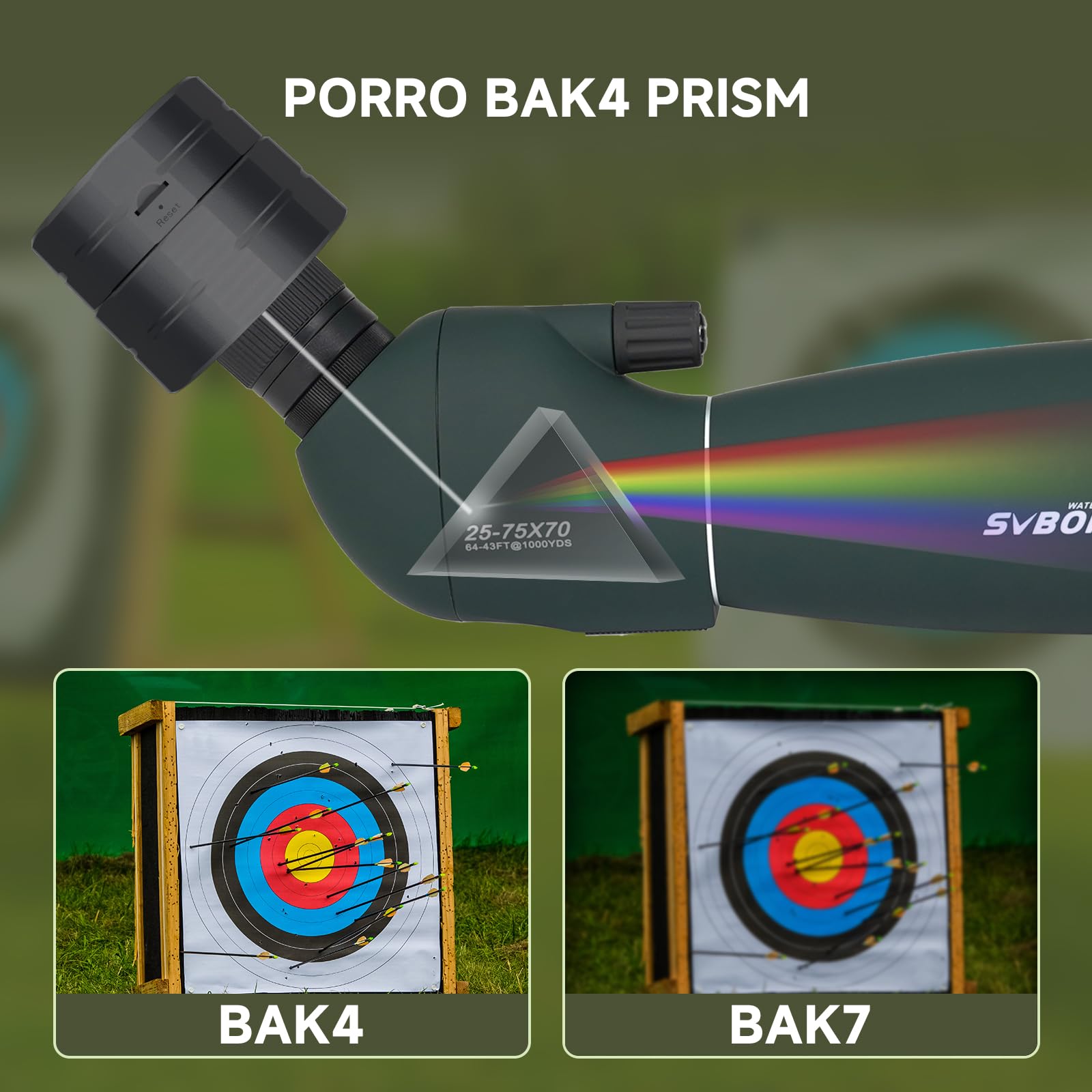 Svbony SV28PLUS 25-75x70 mm Luneta Obserwacyjne, z SC002 WiFi Kamerą, BAK4 A5 Kolorze Czerwonego Wina FMC Powłoka Obiektywu, Adapterem Telefonu Torba Na Statyw, Do Obserwacji Ptaków Fotografii