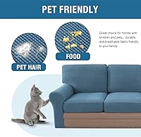 Vista 29 de H.VERSAILTEX Multi-Pieces Sofa Covers Stretch Couch Covers Form Fitted Seats and Back Cushions Covers