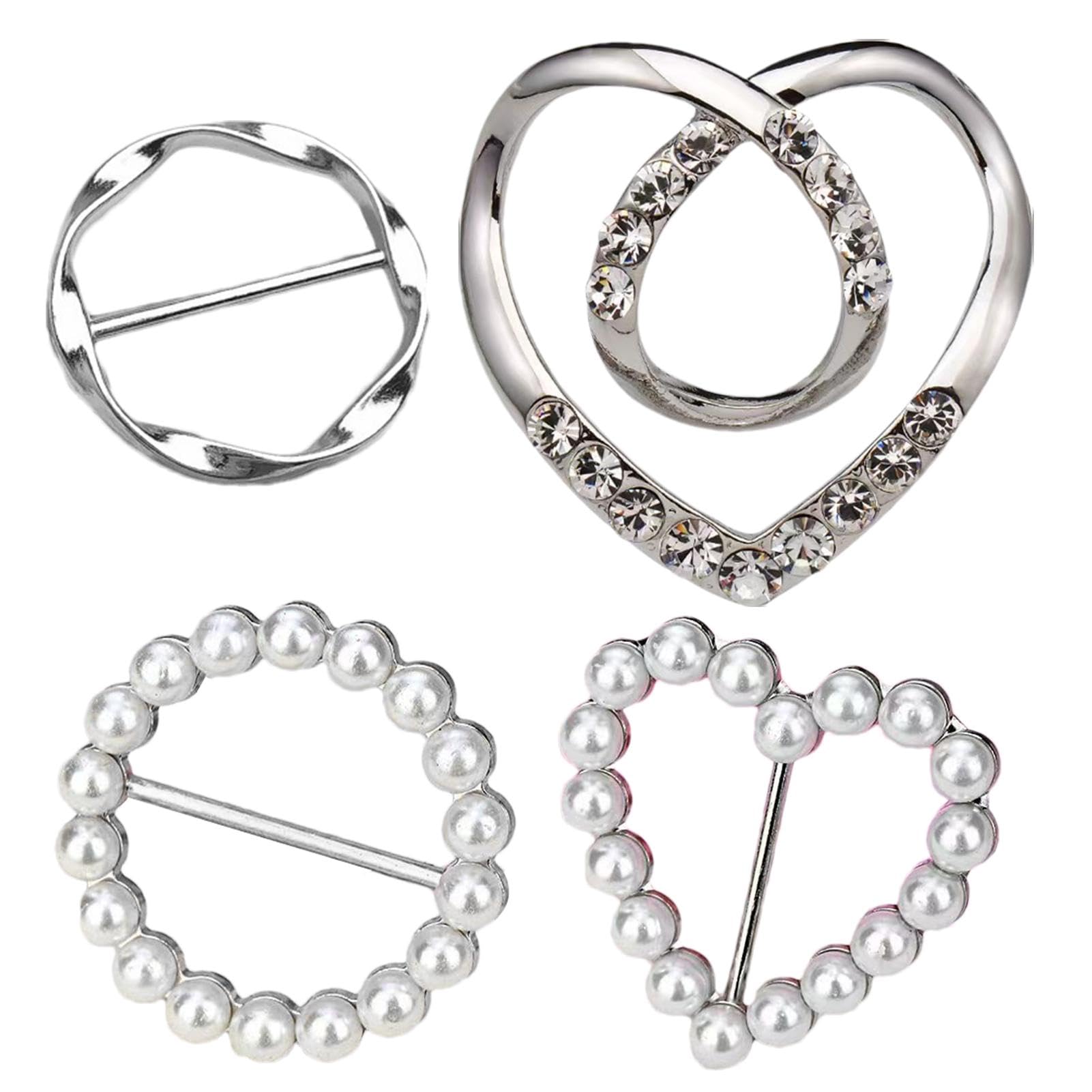 6pcs Clips Pour Foulard, Pinces à Cravate Pour T-Shirt 6