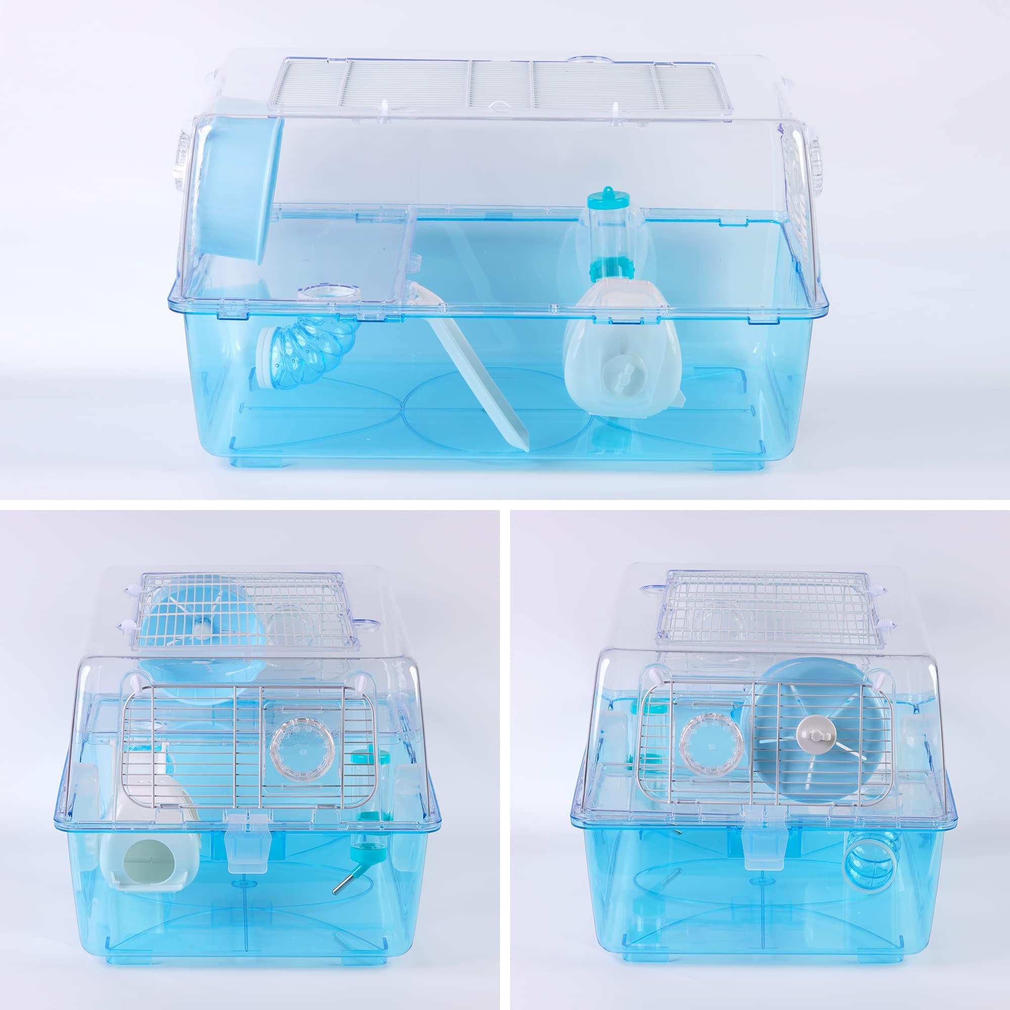Jaula para Conejos Jaula para Hamster Jaula casa para Animales pequeños Jaula Conejos Color Aleatorio34*40 * 61cm (SOY0105)