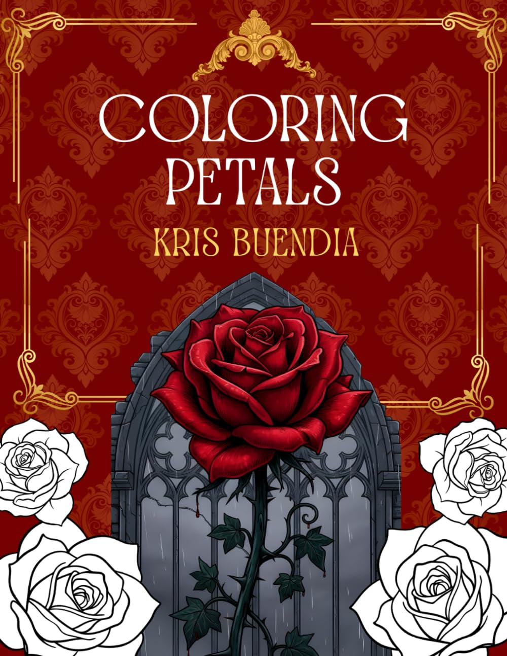 Coloring Book - Petals: Dark Romance