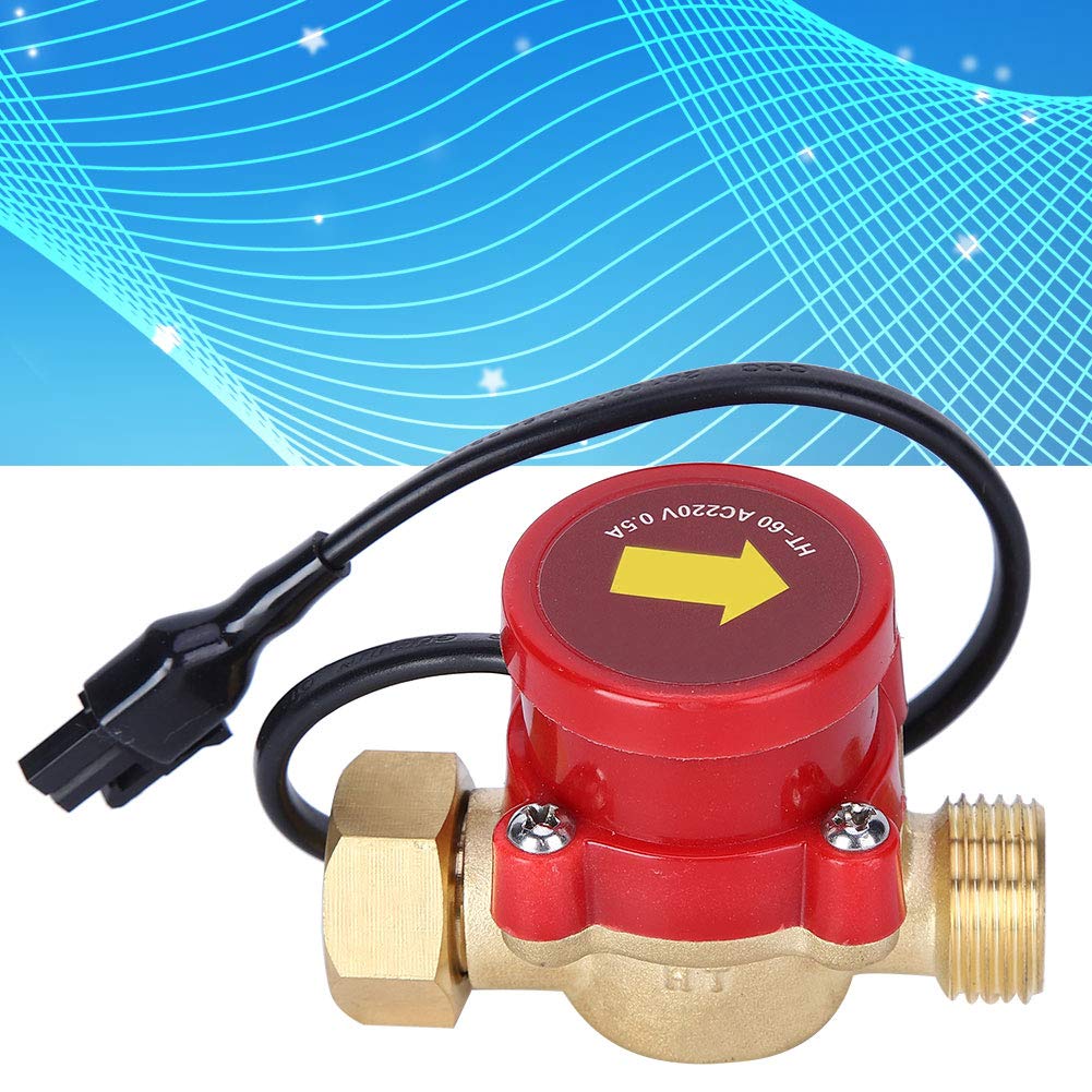 Flussometro Acqua, Flussostato, Flussostato della pompa dell'acqua 220V completamente chiuso Corrente d'acqua Contatore Sensore Acqua Flussostato Acqua per il controllo pompa dell'acqua