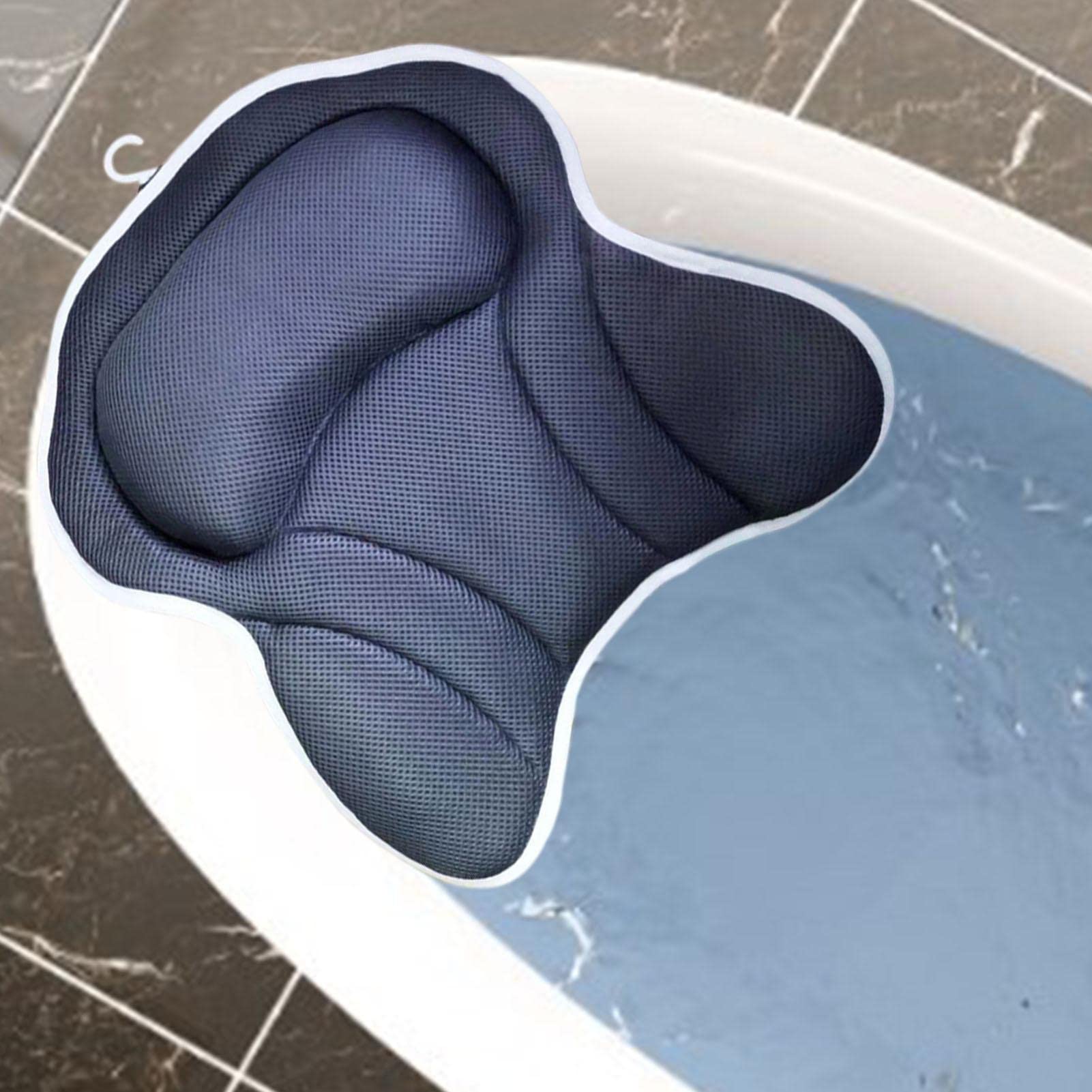 Amazon.co.jp: バスタブ枕, お風呂用厚い 3D エアメッシュ浴槽枕