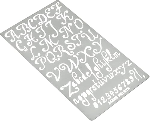 Miniatura 4 de Aleks Melnyk No.34 Plantillas de metal, pirografía, kit de quema de madera, 3 plantillas, plantillas de letras para grabar madera y patrones,