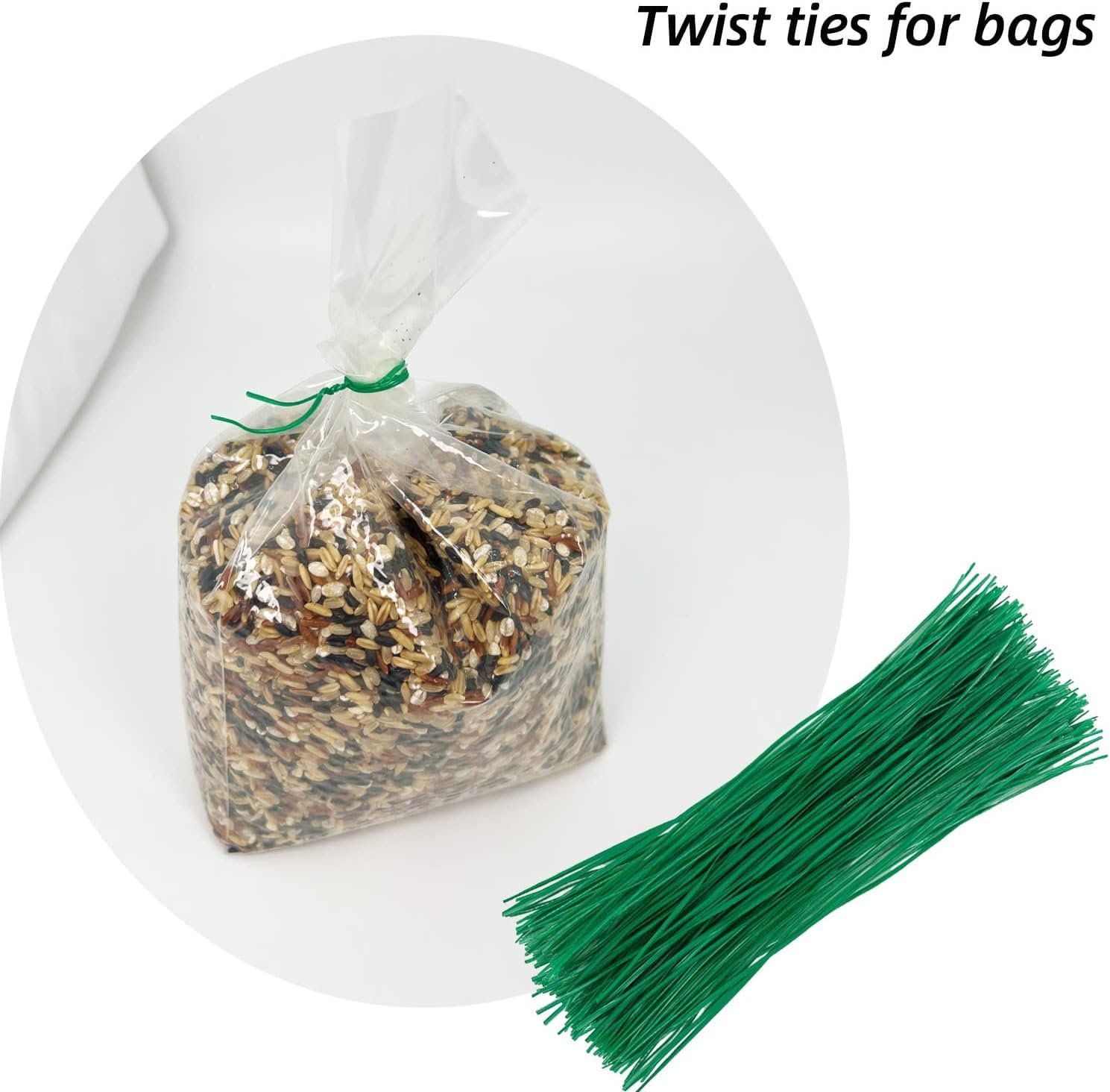 Fascette per Piante da Giardino Filo Verde 100 PCS per Rampicanti Fiori Orto