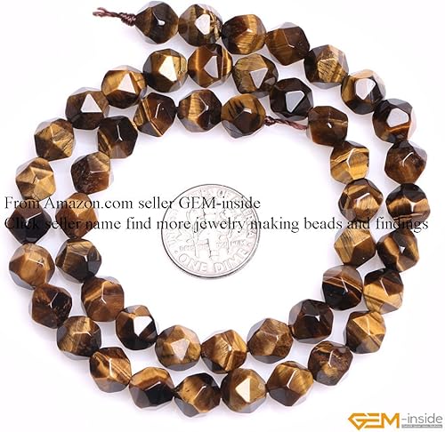 Miniatura 9 de GEM-Inside - Cuentas sueltas de piedras preciosas facetadas teñidas con cristales de Cambay Energía para hacer joyas de 15 pulgadas