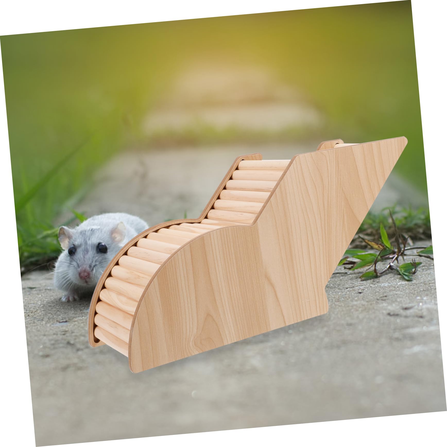 INOOMP 3piezas Túnel De Escondite De Madera para Hámster Accesorio De Refugio Seguro para Jaulas De Mascotas Juguete De Actividad para Roedores