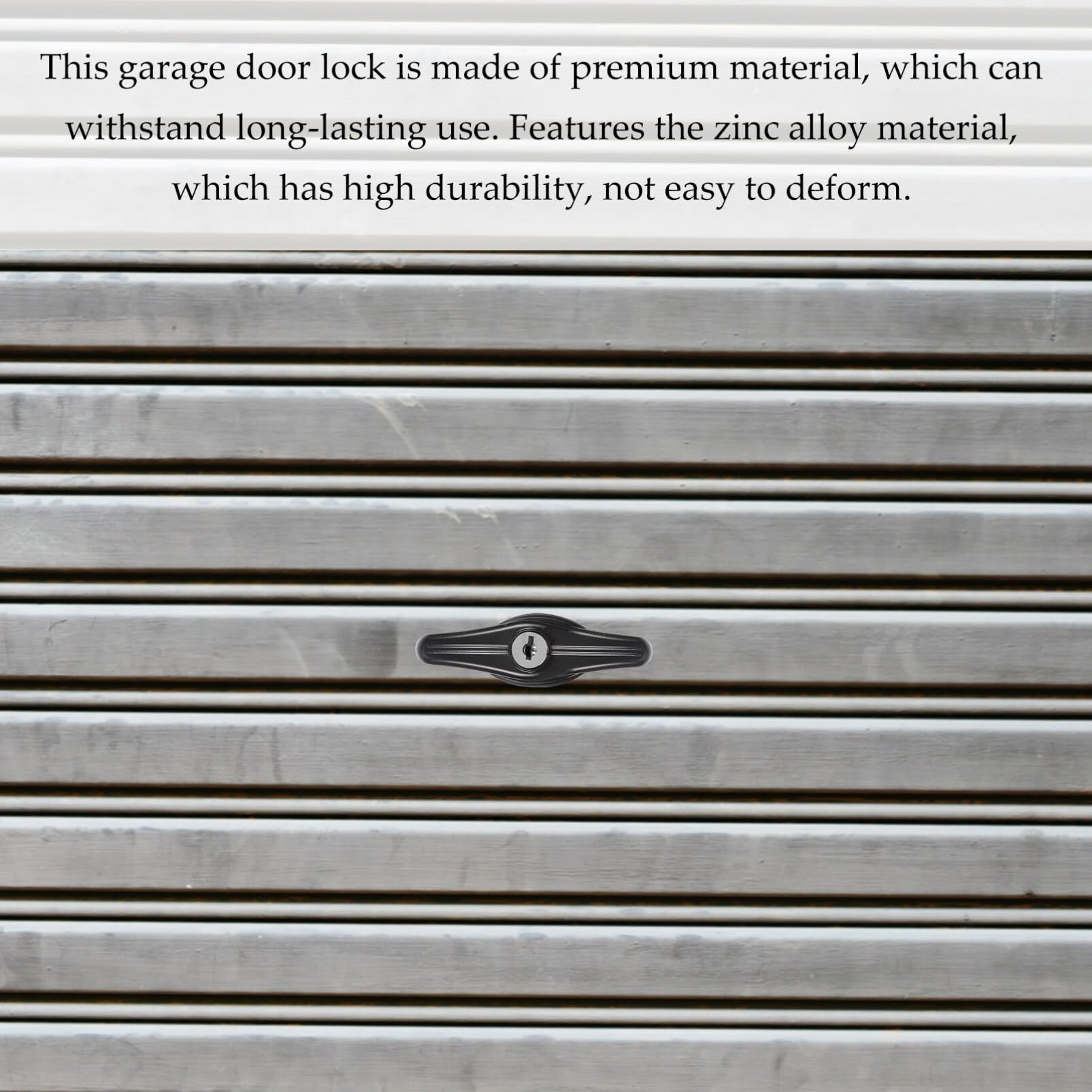 DOITOOL T-Handle Shaft Kit Long Garage Hardware Handle Accessories with Key Non-Locking Barn Locking Door Assembly Key Lock - Image 3