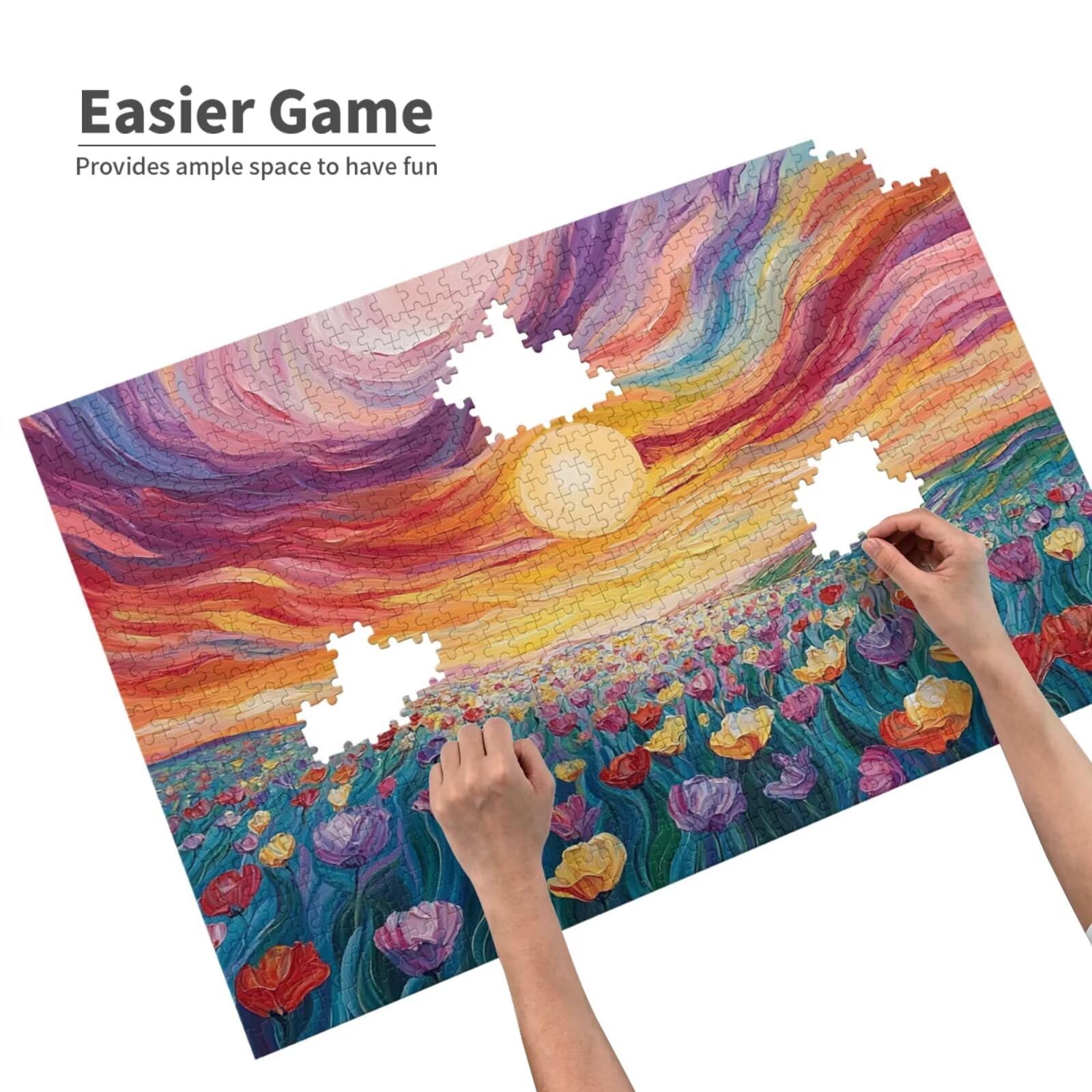 Puzzle fantastyczne 6000 elementów, puzzle kwiatowe dla dorosłych, z pudełkiem na prezent, "zrób to sam", duże drewniane puzzle dla dorosłych, gra zręcznościowa dla całej rodziny, prezenty dla kobiet