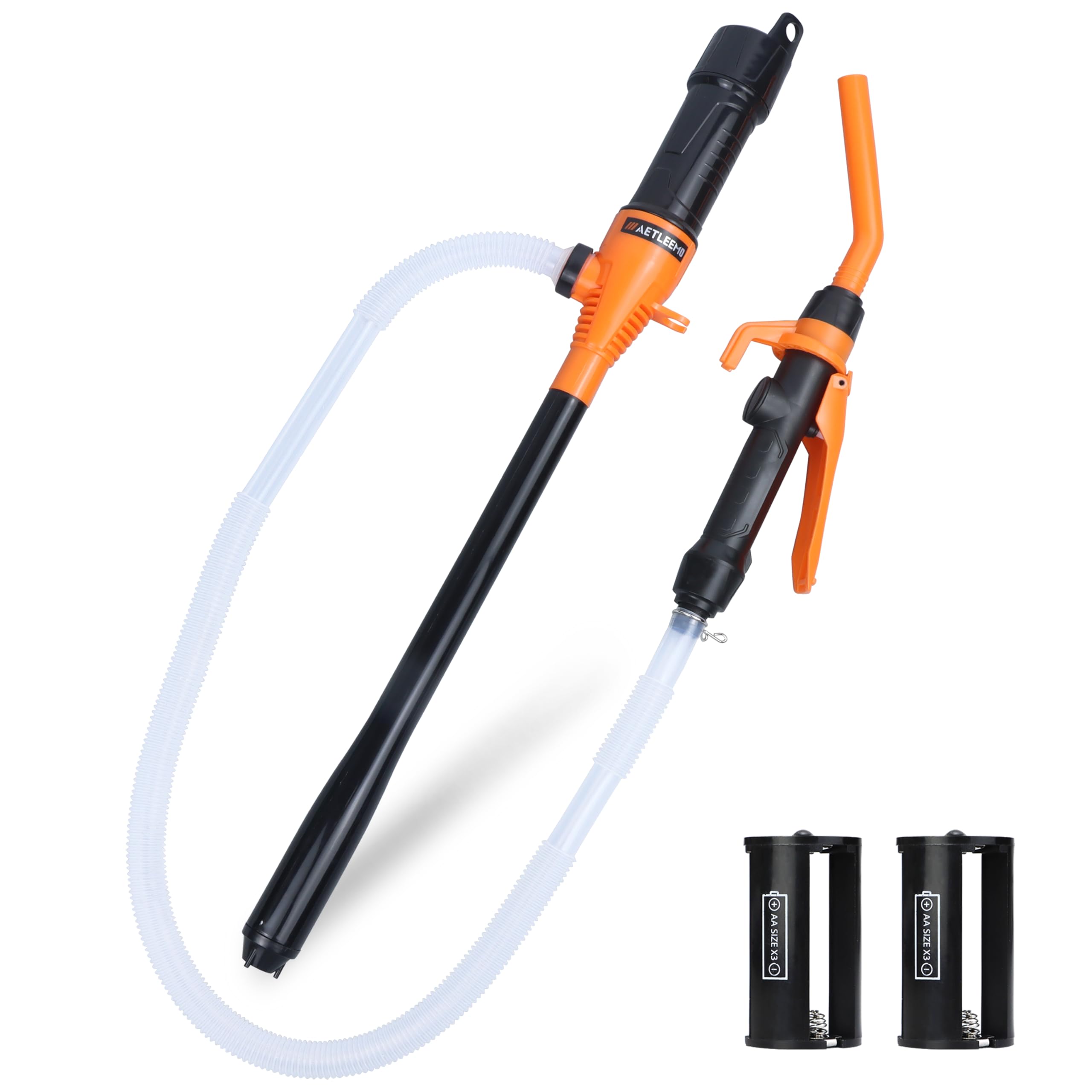 Portable Power Battery Pump, Battery Powered Electric Siphon Pump for Gasoline, Fuel Oil and Diesel, Siphon Liquid Extractor, 2.2 GPM, Hand Fuel Pumps