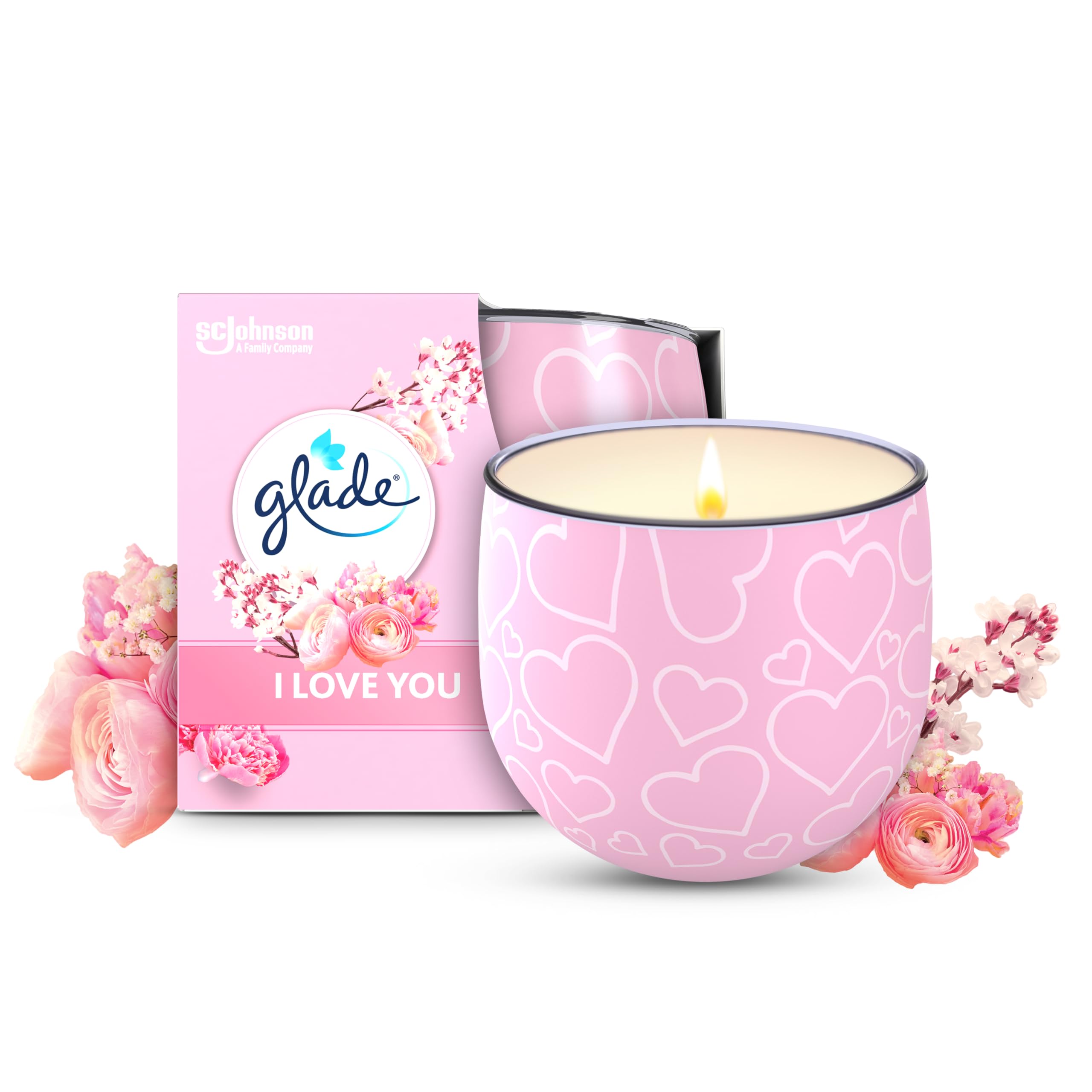 Glade Scented Candle Sleeved I Love You 108g