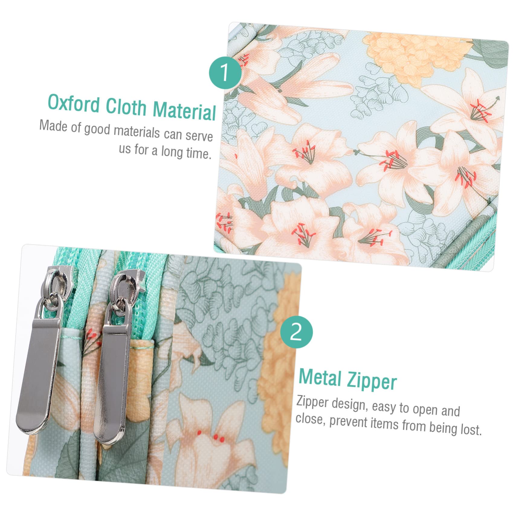 Tofficu 2piezas Estuche De Almacenamiento Para De Crochet Con y De Organizador Portátil Para Accesorios De Tejer y Ganchillo Para y Principiantes