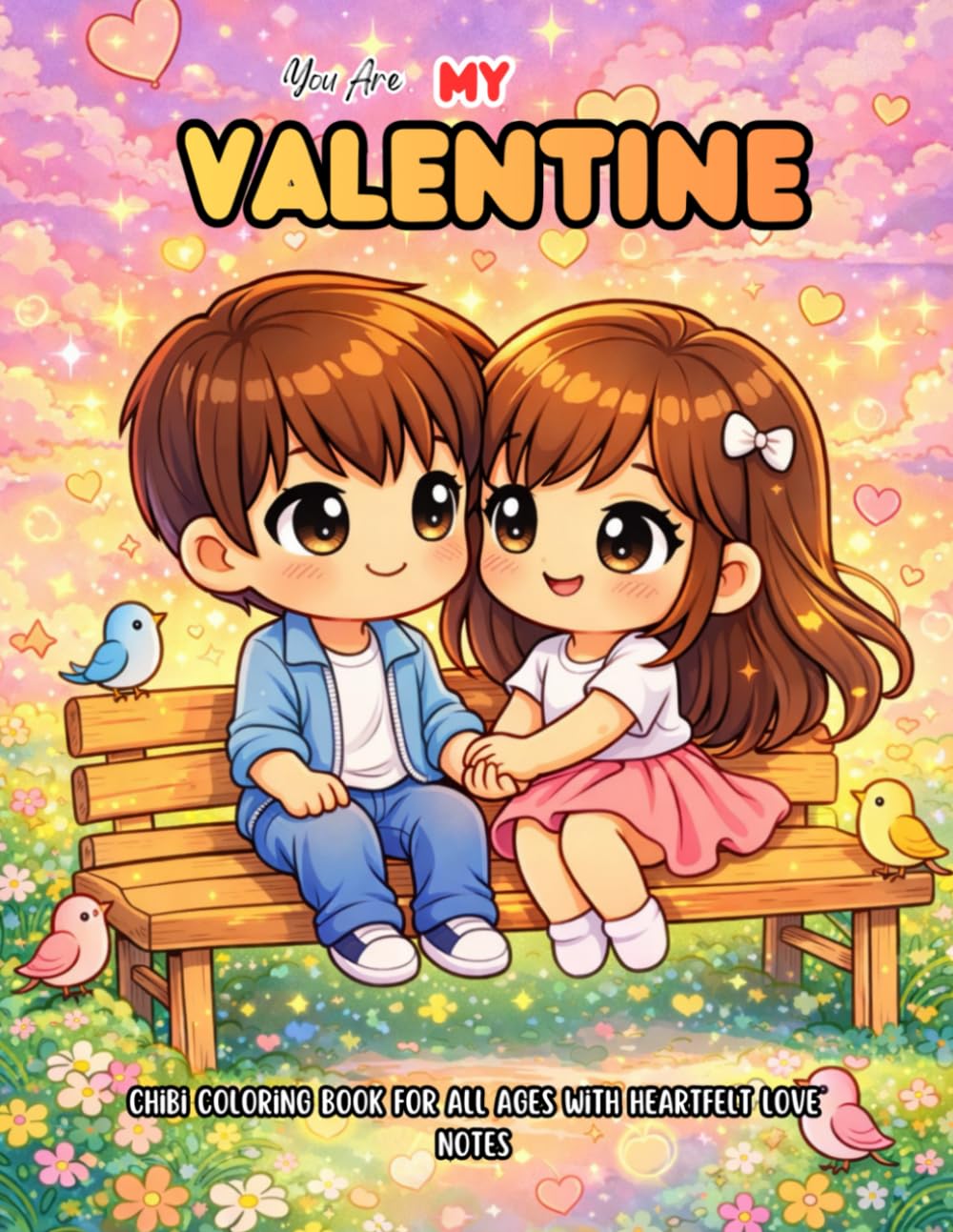 You Are My Valentine : Chibi Coloring Book For All Ages With Heartfelt Love Notes: Cute Love Scenes, Cozy Home Moments, Sweet Romance and Relaxing Pages (Valentine Specials)