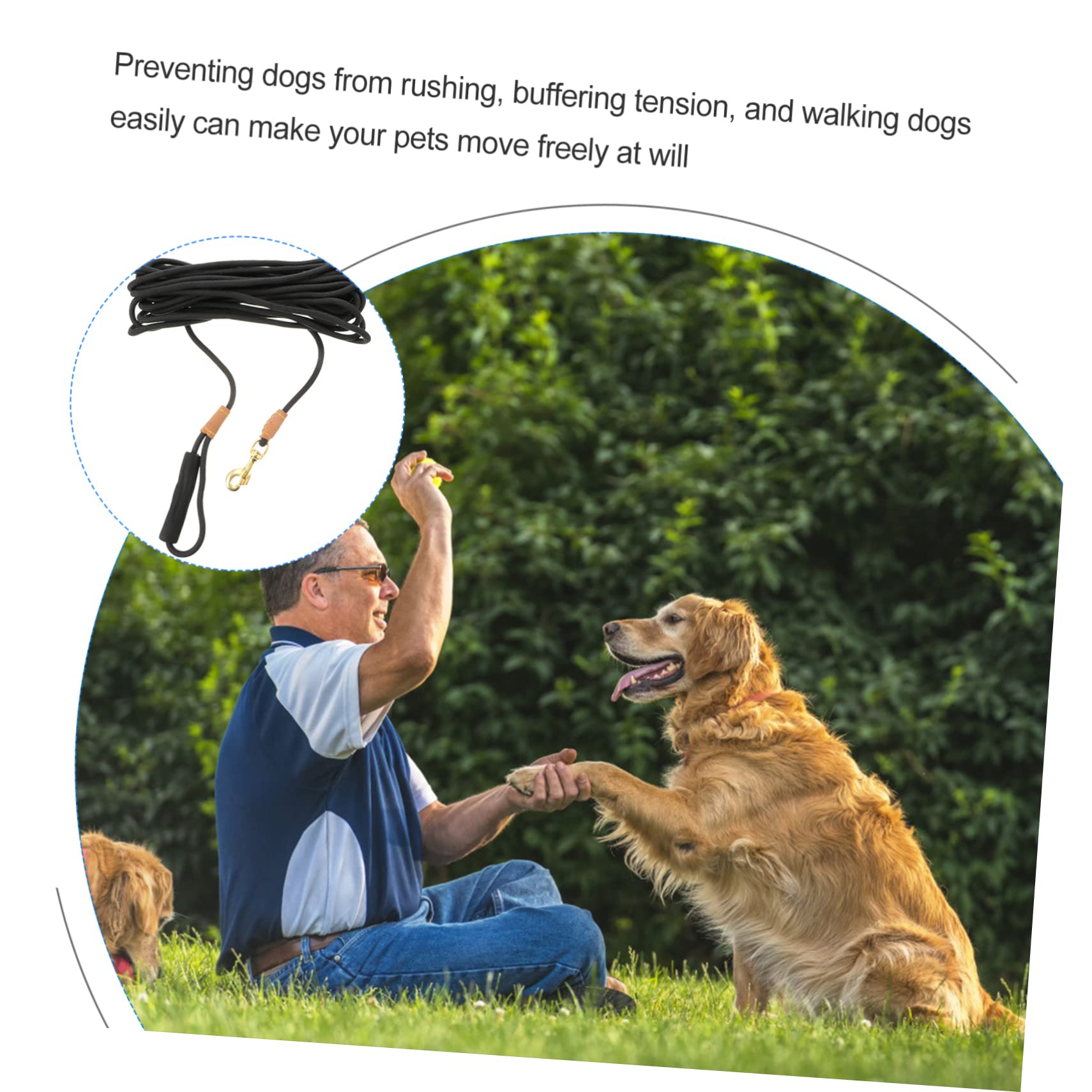 Housoutil Cuerda de Tracción para Mascotas con Mango Correa de Entrenamiento para Perros de 10 M Cuerda de Tracción para Mascotas para Caminar Suministros para Mascotas Color