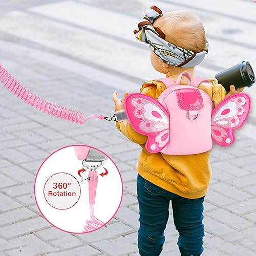 Miniatura 7 de Accmor Arnés para niños pequeños, con correa de mariposa para niños, con eslabones de muñeca antipérdida, mini mochila para niños, correa para